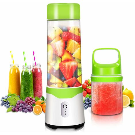 Retoo Mini mixeur personnel USB portable avec 1500 mAh et 380 ml - Blender  électrique avec 4 lames - Convient pour smoothies, milkshake et shake de