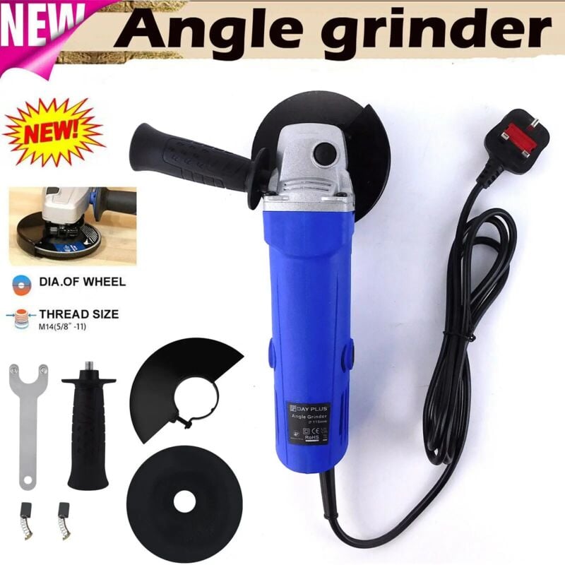 Mini meuleuse d'angle électrique filaire 115mm 1000W avec disque de coupe meulage sciage