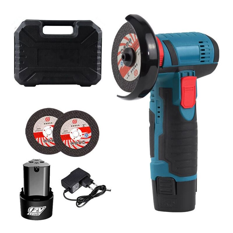 Mini meuleuse d'angle sans fil, meuleuse d'angle sans fil 12V pour le meulage et la coupe, le polissage Trimec