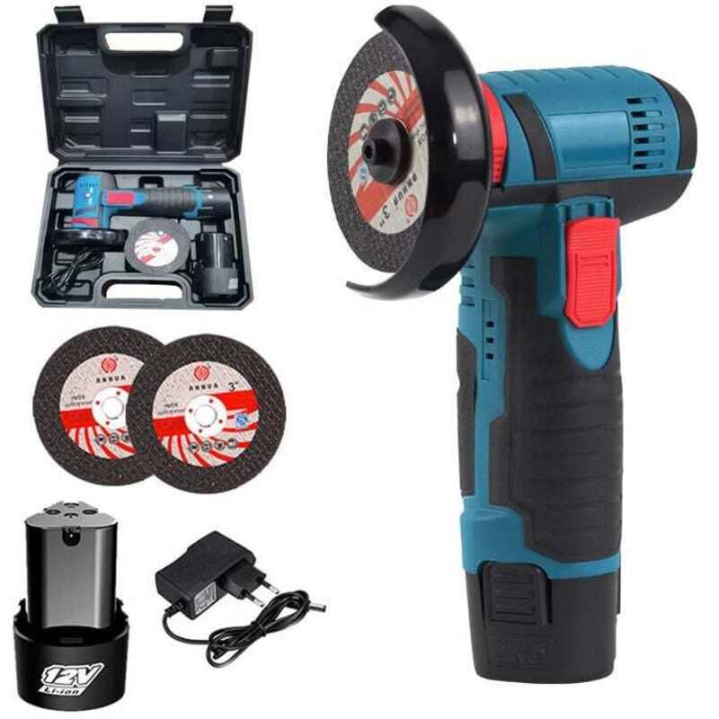 Mini meuleuse d'angle sans fil, meuleuse d'angle sans fil 12V pour le meulage et la coupe, le polissage Y24972