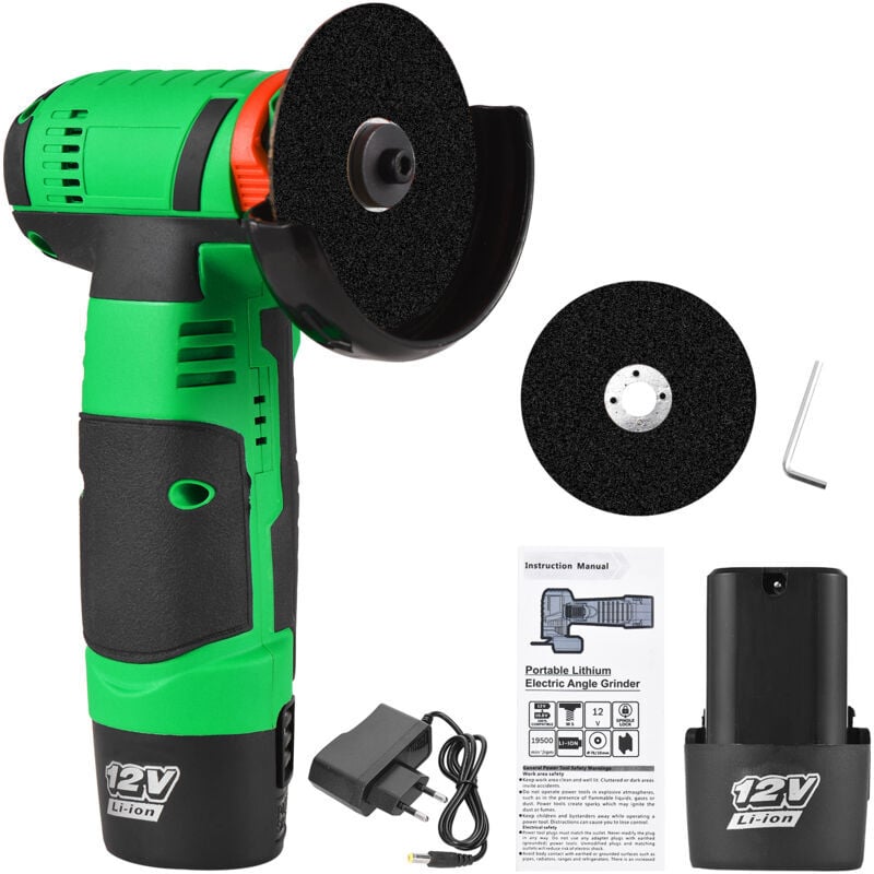 Mini meuleuse lithium découpe métal plastique 2 batteries 1 chargeur