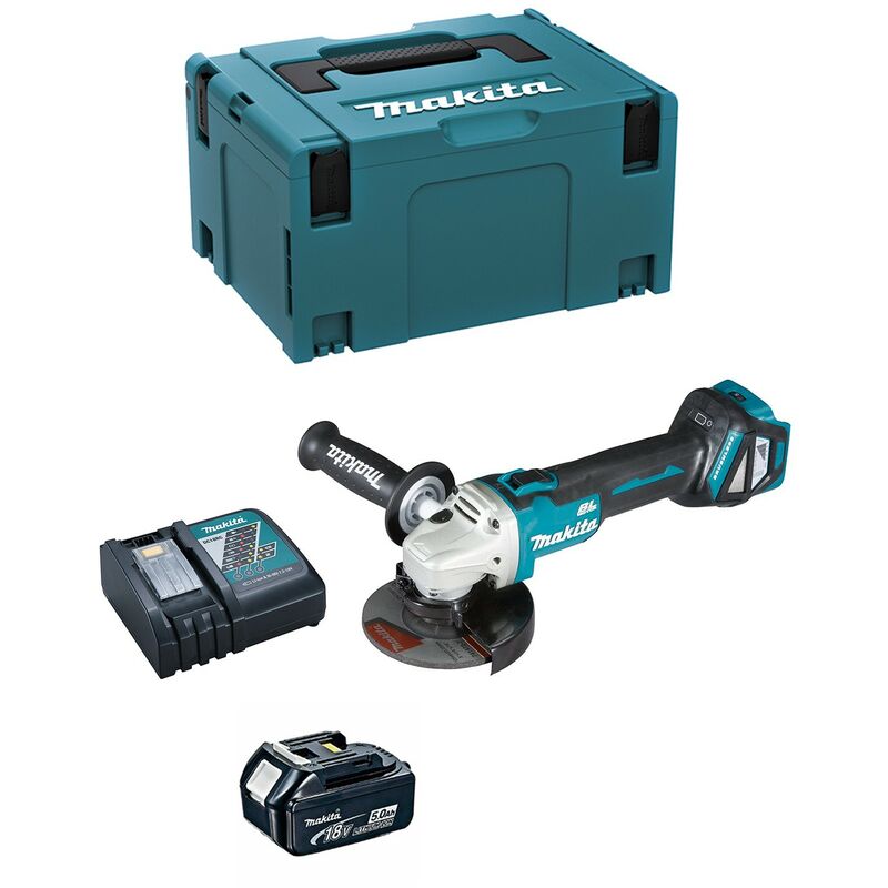 Mini-Meuleuse Makita DGA511RTJ1 (1 x 5,0 Ah DC18RC makpac 3)