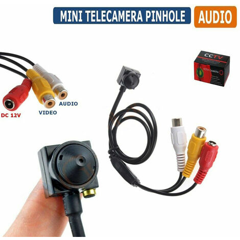 MICROCAMERA OCCULTABILE A COLORI AUDIO MICROFONO CIMICE MICROSPIA TELECAMERA