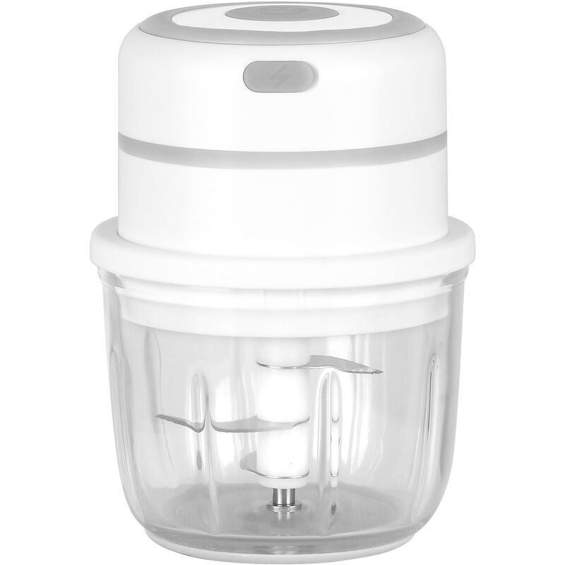 Mini Mixer Blender Hachoir Electrique Petit Mixeur Presse Ail Hachoir Hâchoir Légumes Coupe Oignon Ail, Multi-Hachoir pour Viande, Légumes