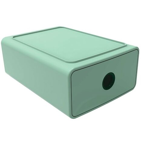 Mini module de classement Exacompta Tiny Box gamme Skandi - 1 tiroir - vert jade