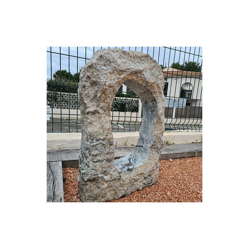 Mini Monolithe Troué Gris - Lot de 5