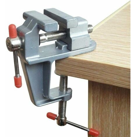 Mini morsa da tavolo per hobby creativi - Campo di serraggio: da 0 a 3 cm,