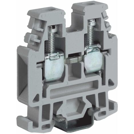 Mini Morsetto A Vite Passante Ad Un Piano, 4Mm², Grigio