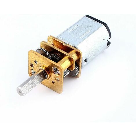 Mini Motor de reducción DIY Motor de juguete DC 6/12V 50/200/300RPM con reemplazo de engranaje de Metal N 20 para modelo de Robot de coche RC (6V, 6V 100RPM)
