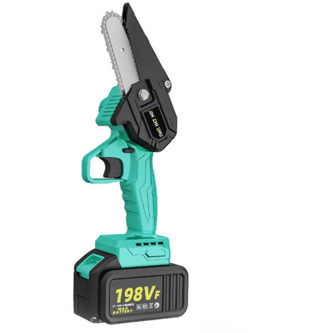 Mini Motosega A Batteria 8+6 Pollici 750W Brushless – 2 Batterie 4000mAh, Lubrificatore Automatico