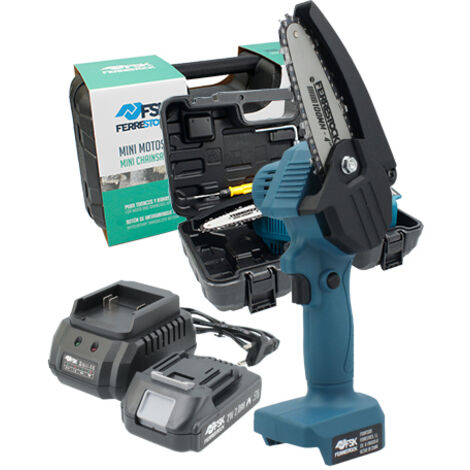 MINI MOTOSIERRA 21V-2.0AH-CARGADOR ESCR.