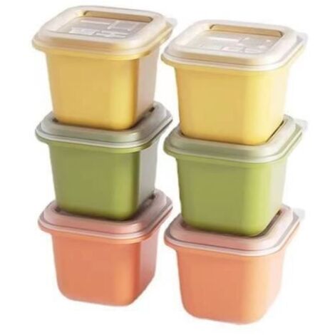 Mini Moule à Glace en Silicone, Popsicle Moules DIY Réutilisable, 6 Moules à Glaçons, pour Popsicles, Crèmes Glacées, Sorbets