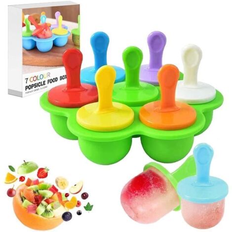Mini Moule à Glace,Popsicle Moules DIY Réutilisable,Moulle pour Glace Silicone,Pas de BPA,Idéal pour Les Enfants et Les Adultes-vert