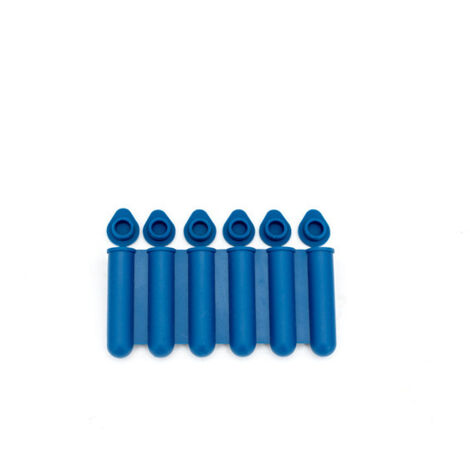 Mini moule à glaçons en silicone, couvercle inclus , peut faire 6 bouteilles d'eau glacée (2 pièces,bleu)