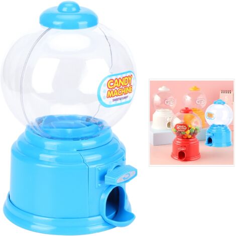 Mini-Münzbox und Süßigkeitenautomat – Aufbewahrung für Süßigkeiten und Geldeinwurf für Kindergeschenke – Blau (Kunststoff, 14 x 9 cm)