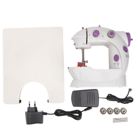 Mini-Multifunktions-Elektronähmaschine mit Anschiebetisch (EU-Stecker 100-240 V)
