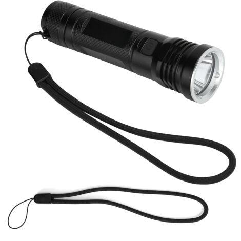 Mini-Multifunktions-Taschenlampe aus wiederaufladbarem Aluminium mit USB-Anschluss für Radfahren, Wandern und Notfälle im Freien