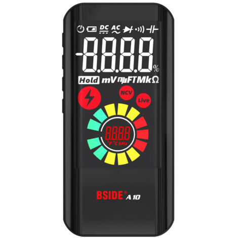 Mini Multimètre Numérique Intelligent NCV Testeur AC/DC, Résistance, Capacité
