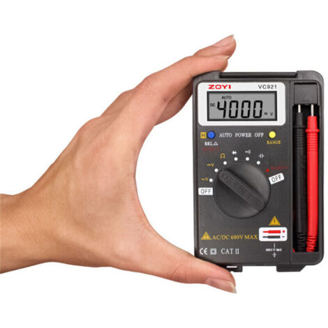 Mini multimetro digitale tascabile, voltmetro, amperometro, tester di resistenza, ohmmetro, voltmetro, amperometro, 4000 conteggi