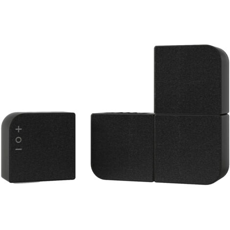 Mini Mur d’Enceintes Bluetooth Modulables 4-en-1, 20W RMS – Rechargeable USB