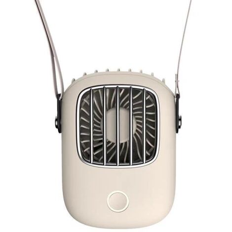 Mini-Nackenventilator, niedlicher tragbarer Ventilator, Mini-tragbarer Ventilator, schwarz, hängender Nackenventilator, weiß