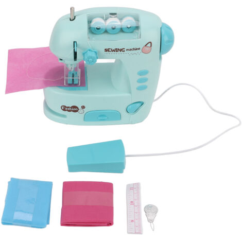 Mini-Nähmaschine für Kinder – Näh-Starterset mit seitlichem Knopf – Kleines Lernspielzeug