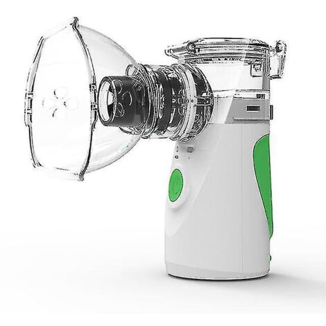 Mini nébuliseur portable à membrane pour enfants et adultes, inhalateur silencieux, atomiseur et humidificateur rechargeable, soins de santé - Vert