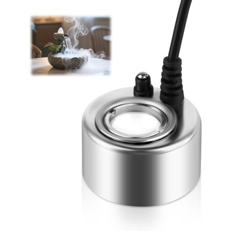 Mini nebulizzatore ad ultrasuoni, macchina per nebulizzazione in metallo, umidificatore d'aria - perfetto, per fontana, stagno, decorazione di nebbia