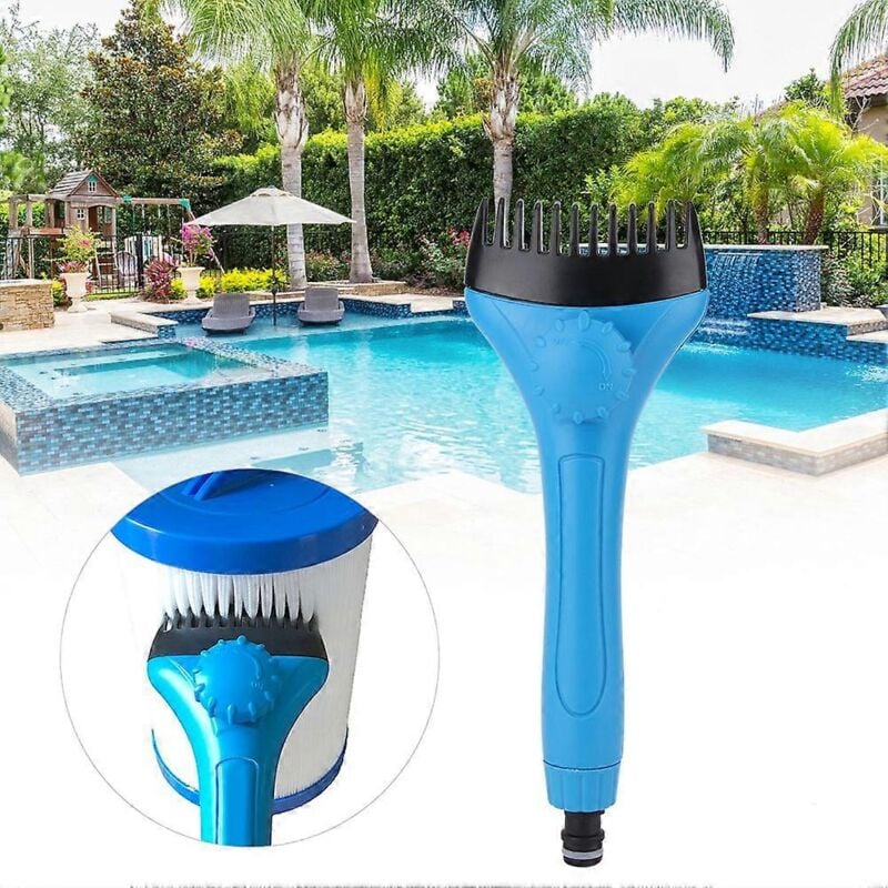 Mini nettoyeur de filtre de piscine portable, brosse de nettoyage, accessoires de nettoyage de piscine