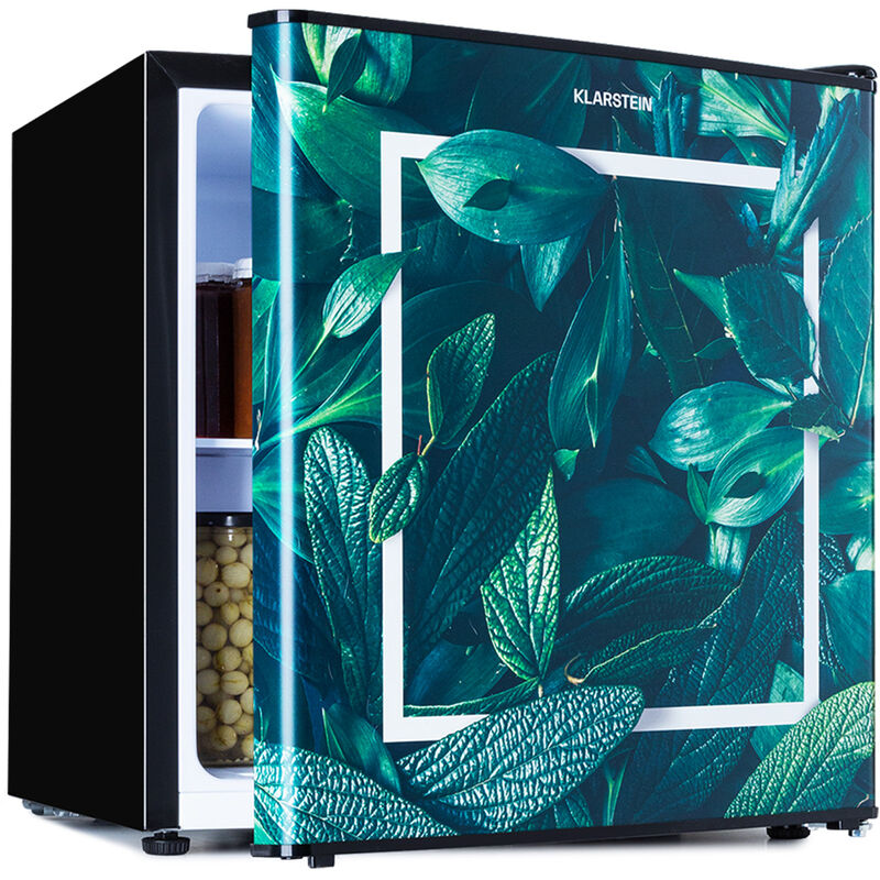 

Mini nevera CoolArt 45L, clase de eficiencia energética F, congelador 1,5l, puerta de diseño