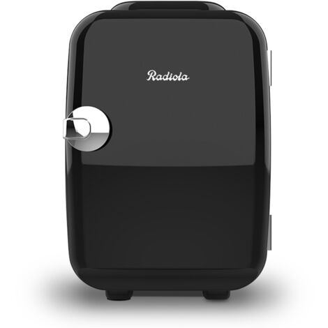 Mini Nevera portátil RADIOLA RAMF4B 4L Funcionamiento 12V-220V Función frio/calor Transporte fácil  Vintage Negro