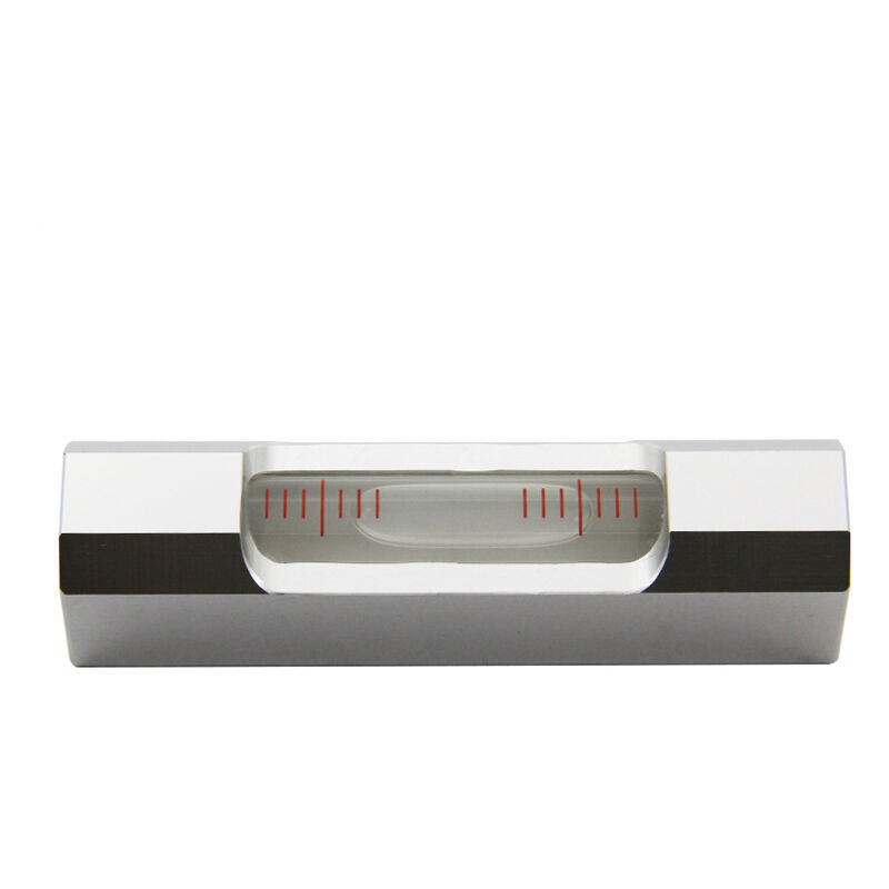 Mini Niveau à Bulle Portable 0.02 Mm/pour m Niveau à Bulle Haute Précision(blanc)