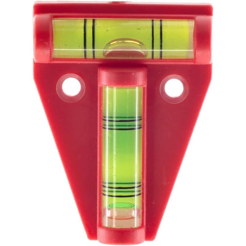 Mini niveau à bulle rouge 2 voies – Petit outil de nivellement à bulle en forme de T pour mesurer en déplacement