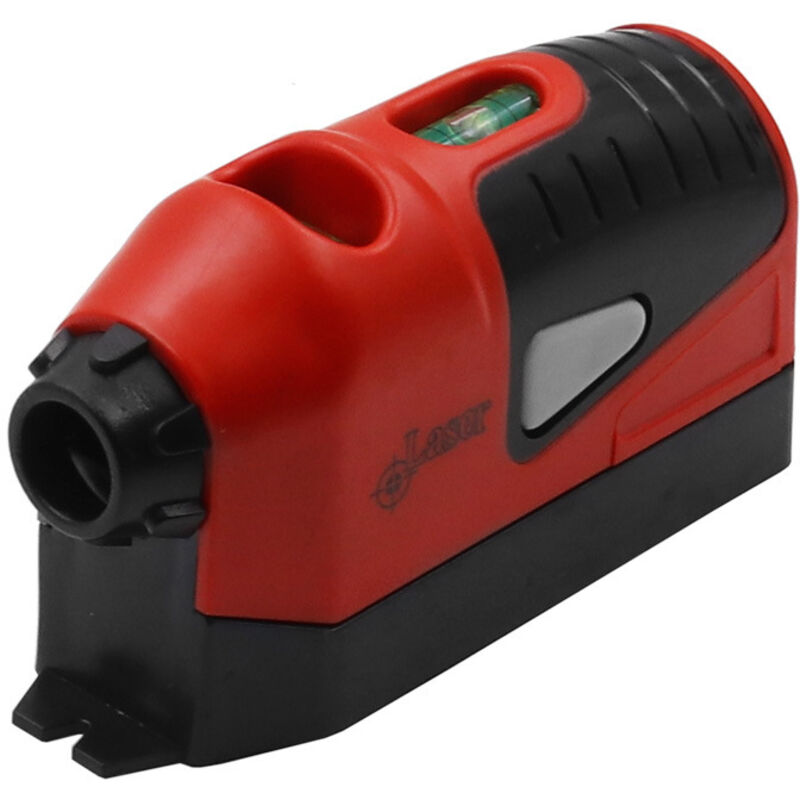 Mini niveau à bulle vertical, niveau à bulle laser, outil de mesure de ligne horizontale guidée par laser-rouge