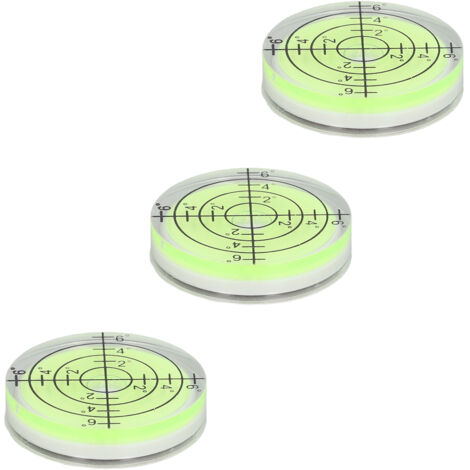 Mini niveau, niveau à bulle, niveau à bulle gradué 32 mm, niveau universel avec perle de niveau (3 pièces)