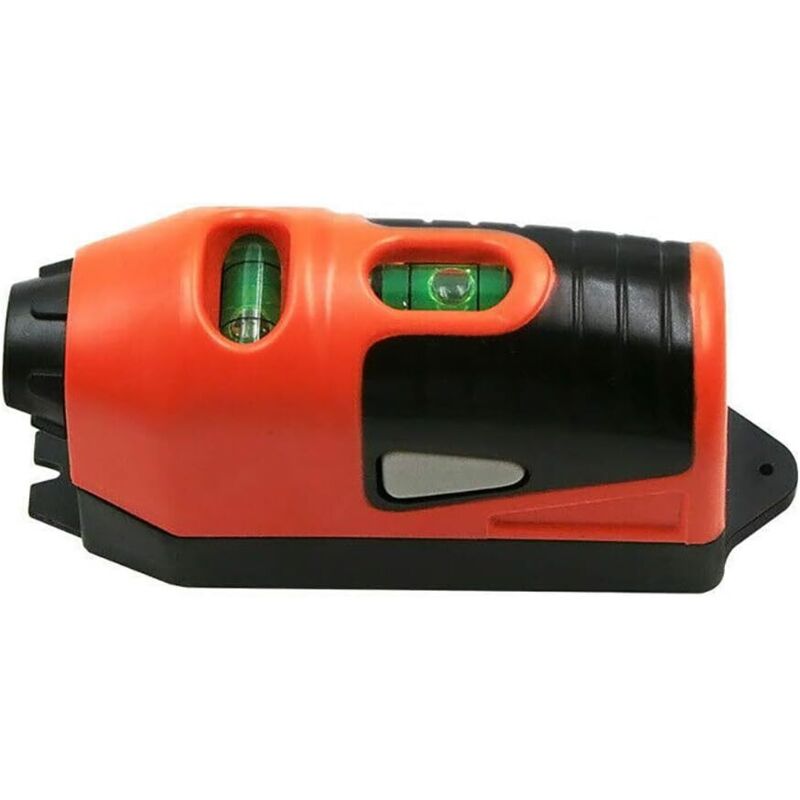 Mini niveau vertical, niveau laser, outil de mesure de ligne horizontale guidé par laser - Orange