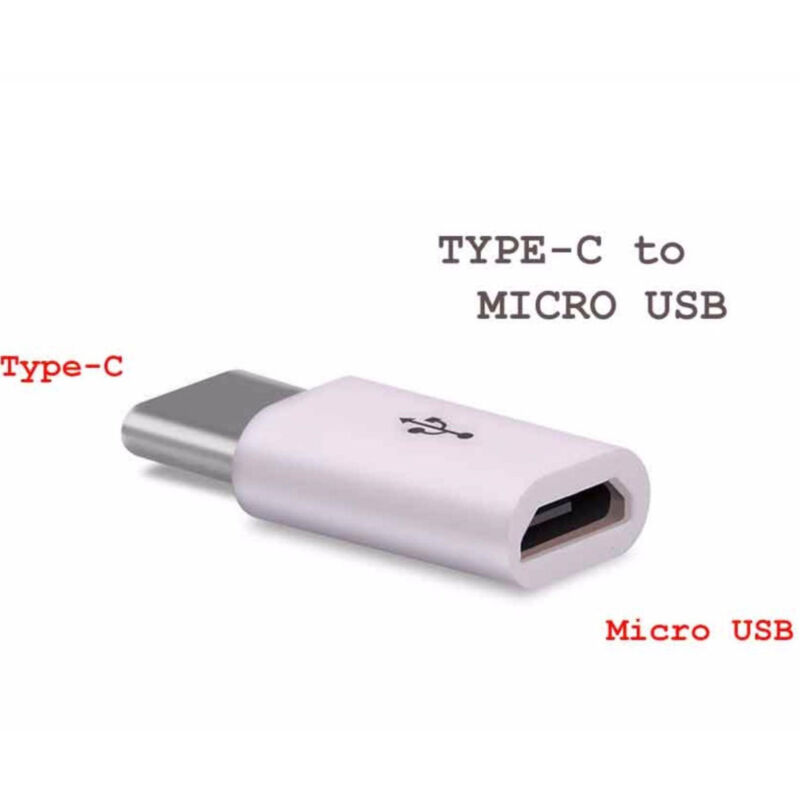Trade Shop - mini otg typ-c stecker auf micro switch aluminium konverter adapter -