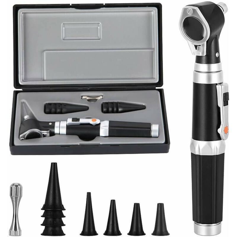 SNQ - Mini Otoscope Oreille,Grossissement Diagnostic Inspection Scope de l'oreille avec led Illumination Directe Oreille Outil Sain pour Médecins