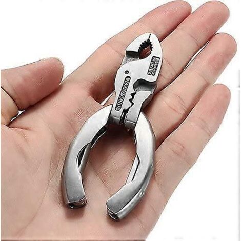 Mini outil multifonction 9 en 1, porte-clés tournevis, outils de poche