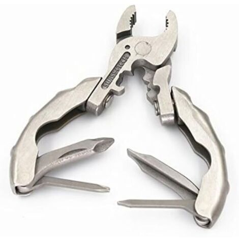 Mini Outil Multifonctionnel 9 en 1 Multitool Porte-Clés Tournevis Outils De Poche