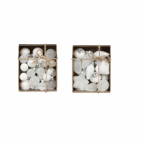 MINI PALLINE BIANCO IN VETRO CONF ASS. 2-3CM SPECIFICARE MODELLO DESIDERATO