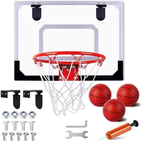 Mini Panier de Basket - FOLAYA - Intérieur - 3 Ballons - Montage Facile - Pour Enfants et Adultes