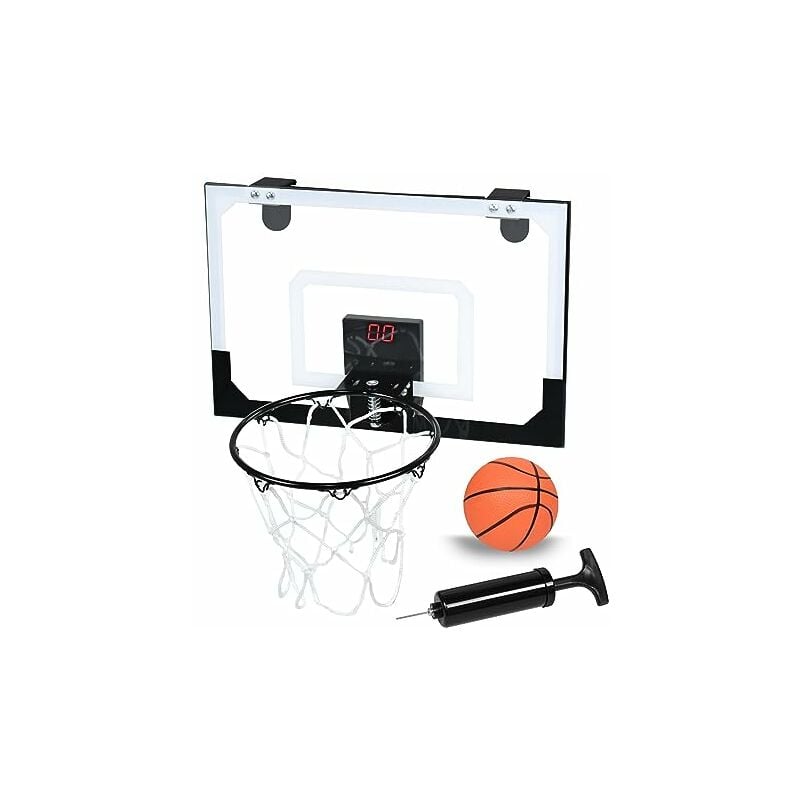 Mini Panier de Basketball Intérieur Mural - Tableau électronique et Son, Ensemble Basketball Enfant 45x30 cm Naizy