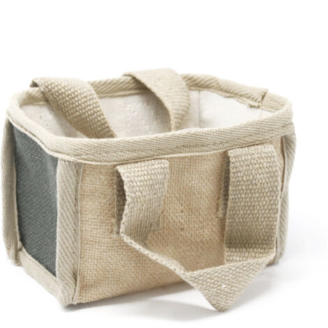 Mini Panier de Courses - 16x10x12cm - Charbon- Vendu par 1