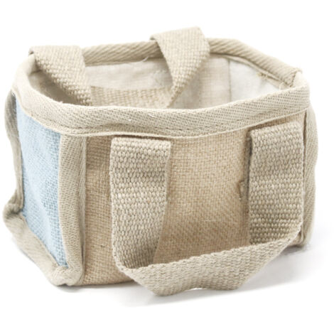 Mini Panier de Courses - 16x10x12cm - Sarcelle- Vendu par 1