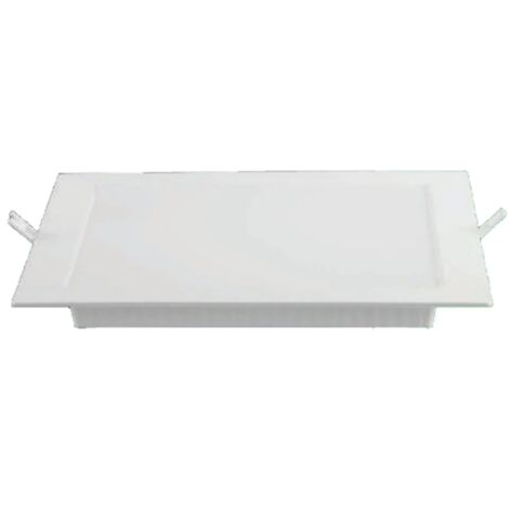 Mini panneau LED V-TAC 12 W, montage encastré, carré, blanc naturel