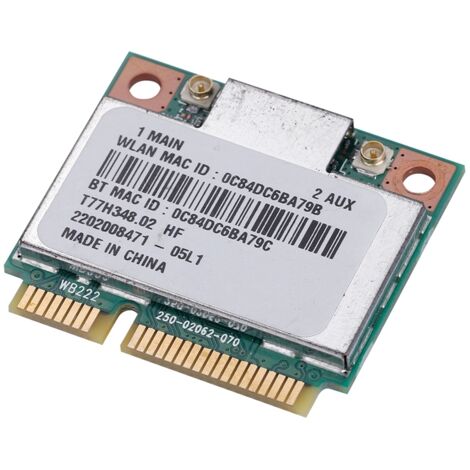 Mini-PCI-E-WLAN-Karte, Dualband 2,4 GHz/5 GHz, Bluetooth 4.0, 300 Mbit/s für PC
