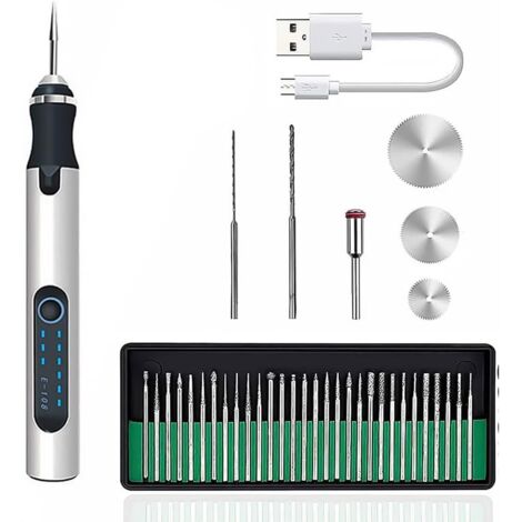 Mini penna per incisione USB rettificatrice e lucidatrice elettrica per vetro, legno, metallo, pietra, plastica, unghie e gioielli