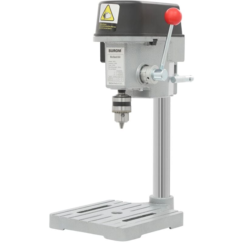 Mini Perceuse à Colonne Avec RéGlage De La Vitesse De Rotation Perceuse D'éTabli Perceuse à Bois éLectrique Drill Bench Stand Base Frame Bracket Hole