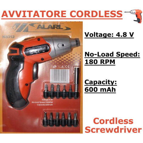 Mini Perceuse Cordless Perceuse 4.8volt 180rpm 11-points Rechargeable 600mah